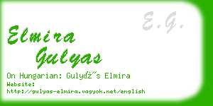elmira gulyas business card